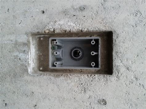 concrete electrical box with anchor|how to attach electrical box to wall.